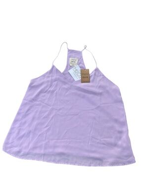 Style Rack “The Simple Life” Flowy Chiffon Top Lavender Size L NWT